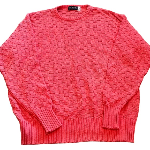 Burberry Other - Vintage Burberry Woven Coral Sweater